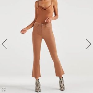NWT 7forallmankind HIGH WAIST COATED COPPER